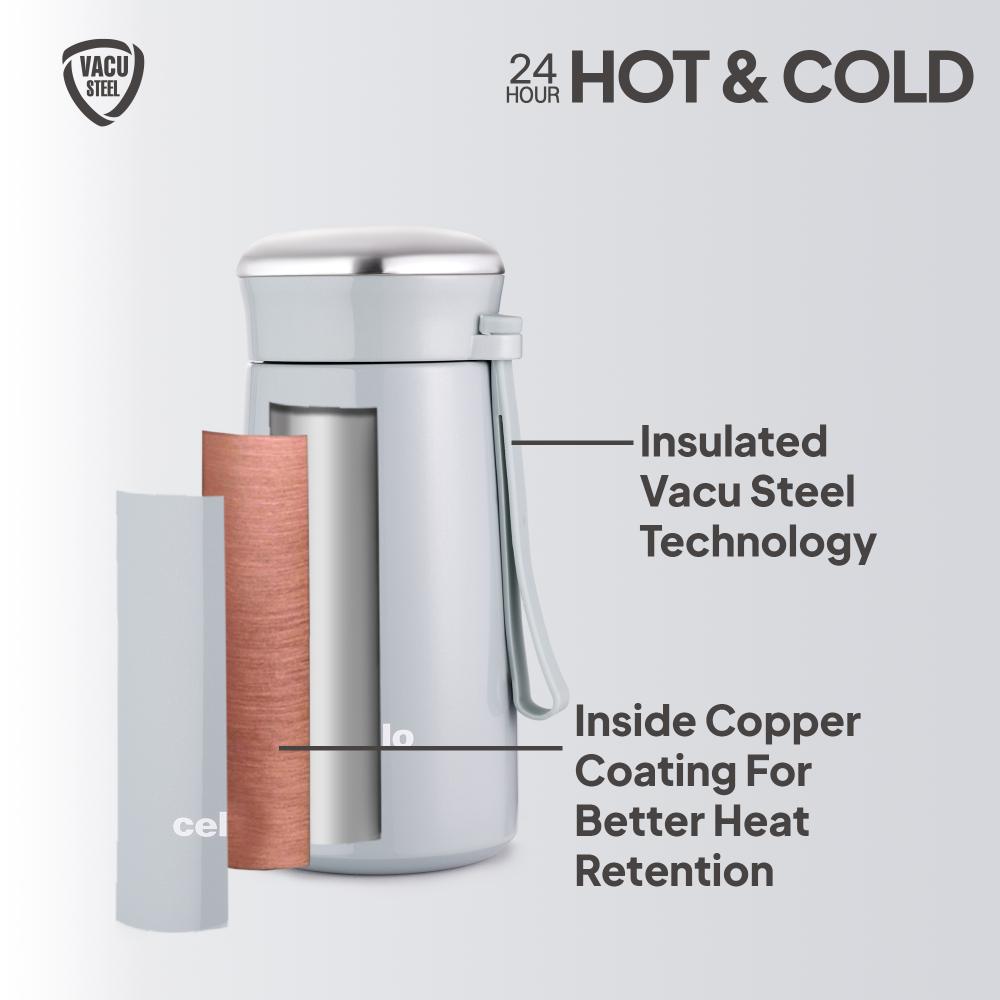 Bliss Thermosteel Flask Light Grey / 300ml