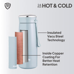 Bliss Thermosteel Flask Light Grey / 400ml