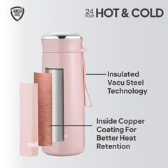 Bliss Thermosteel Flask Peach / 400ml