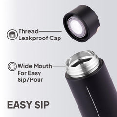 Duke Thermosteel Flask, 400 ml Black