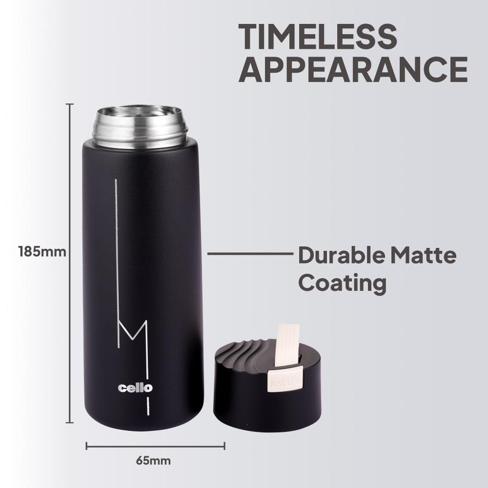 Duke Thermosteel Flask, 400 ml Black