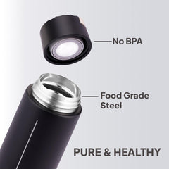 Duke Thermosteel Flask, 400 ml Black