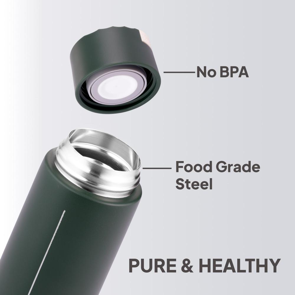 Duke Thermosteel Flask, 400 ml Military Green