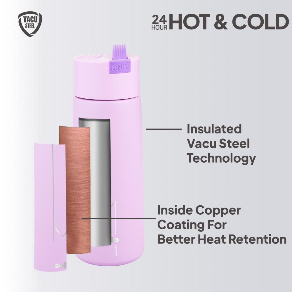 Duke Thermosteel Flask, 400 ml Purple