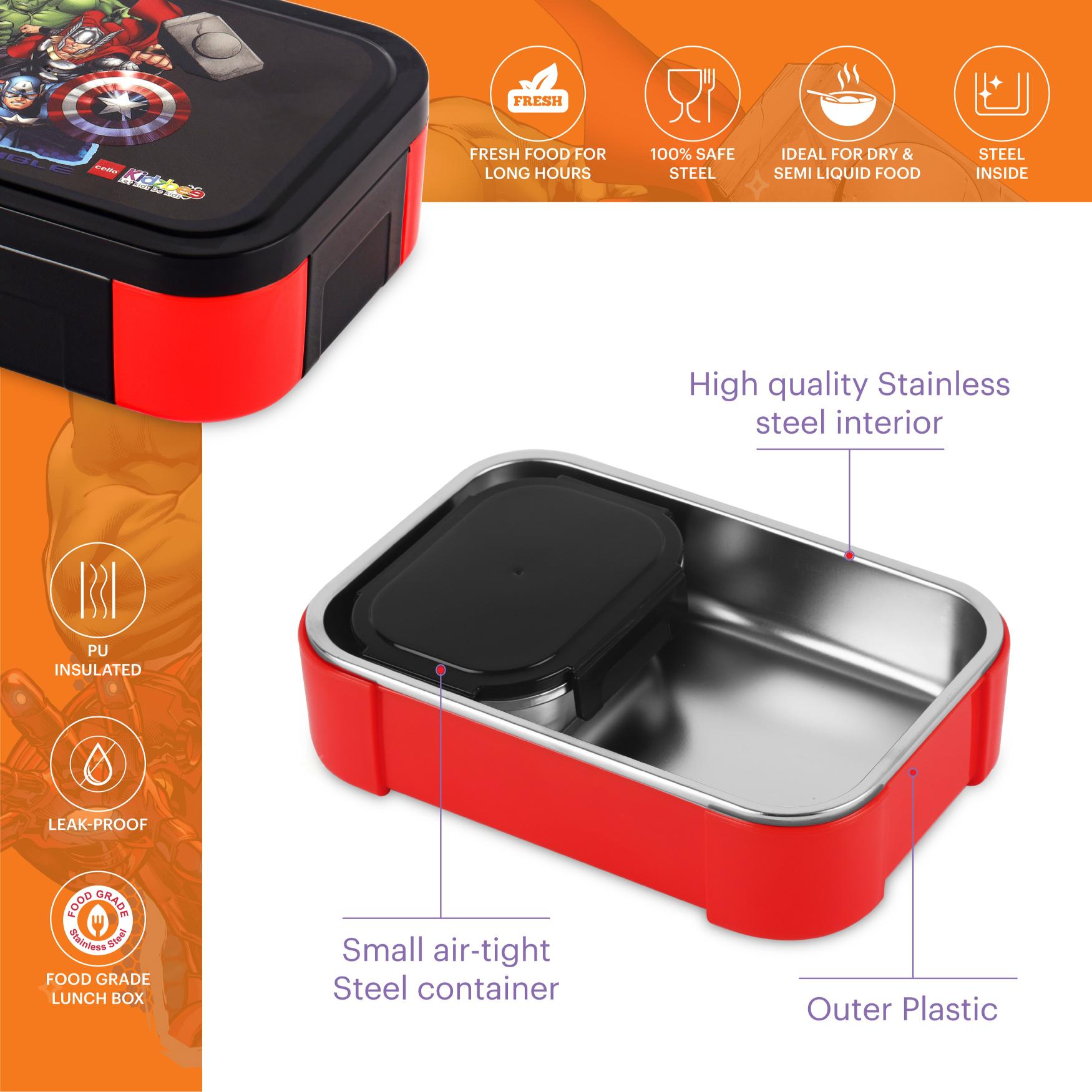 Galaxy 3D Design Kids Lunch Box Mighty Heroes