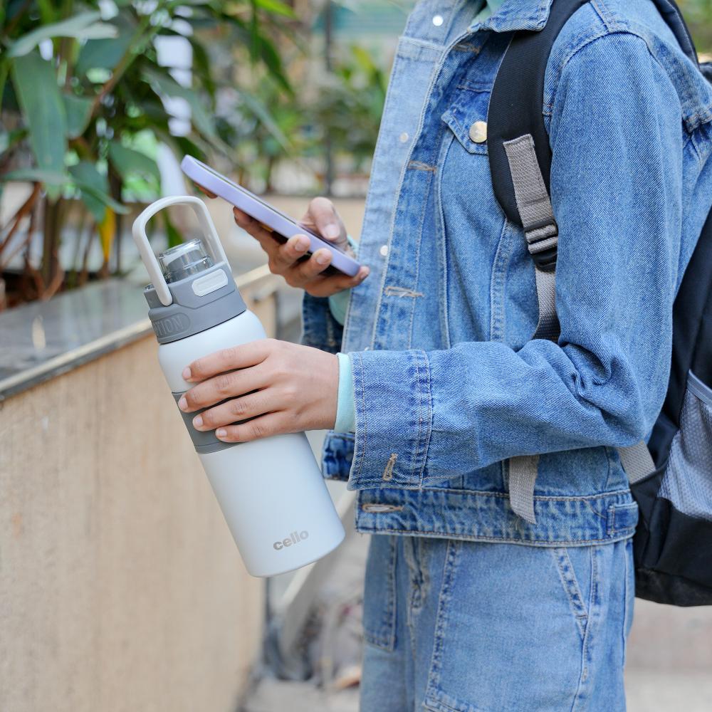 Duro Duet Thermosteel Flask, 900 ml Grey