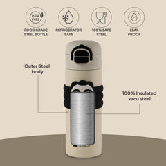 Duo Buddy 500 Kids Flask, 498 ml Creamy White