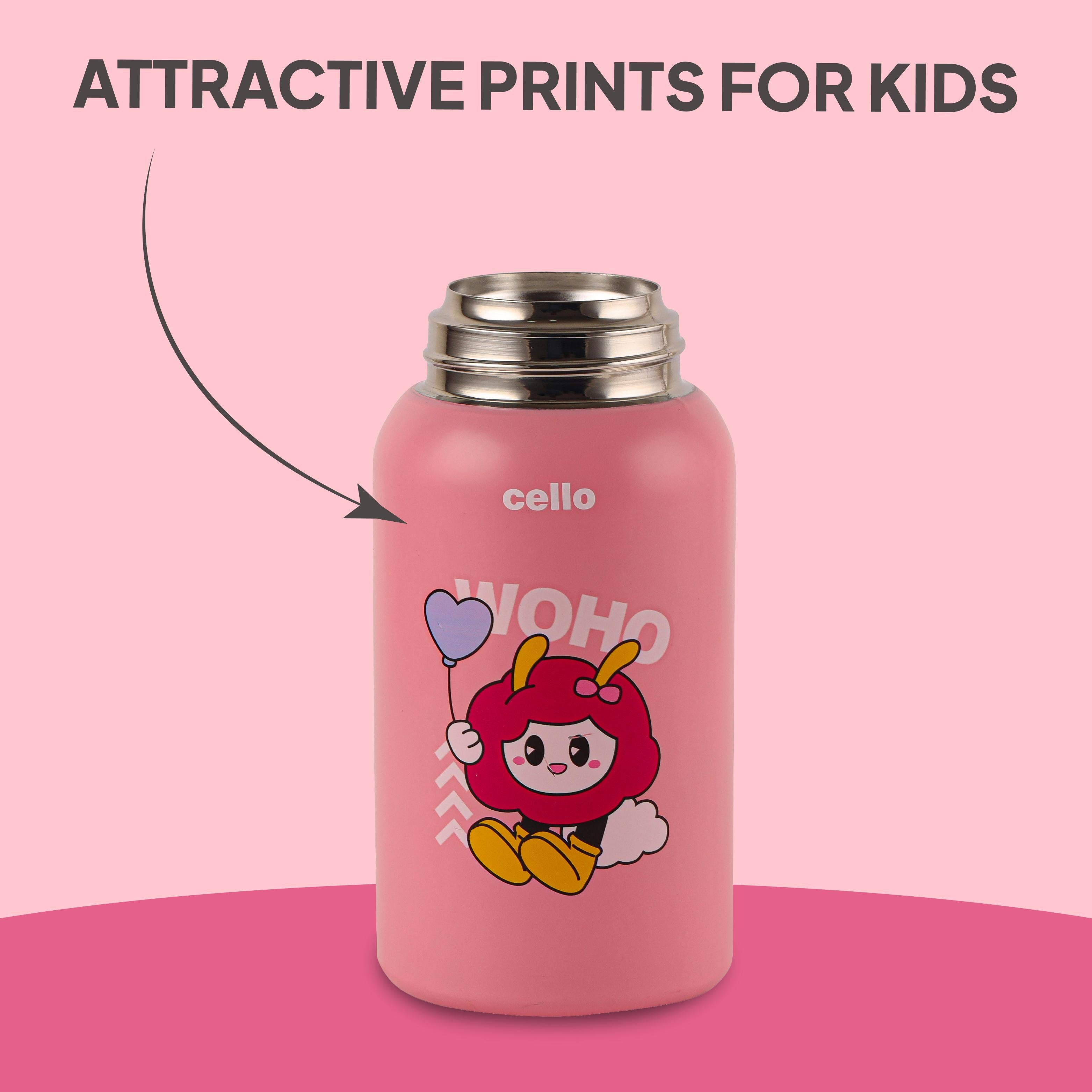 Duo Panda 500 Kids Flask, 526 ml Flamingo Pink