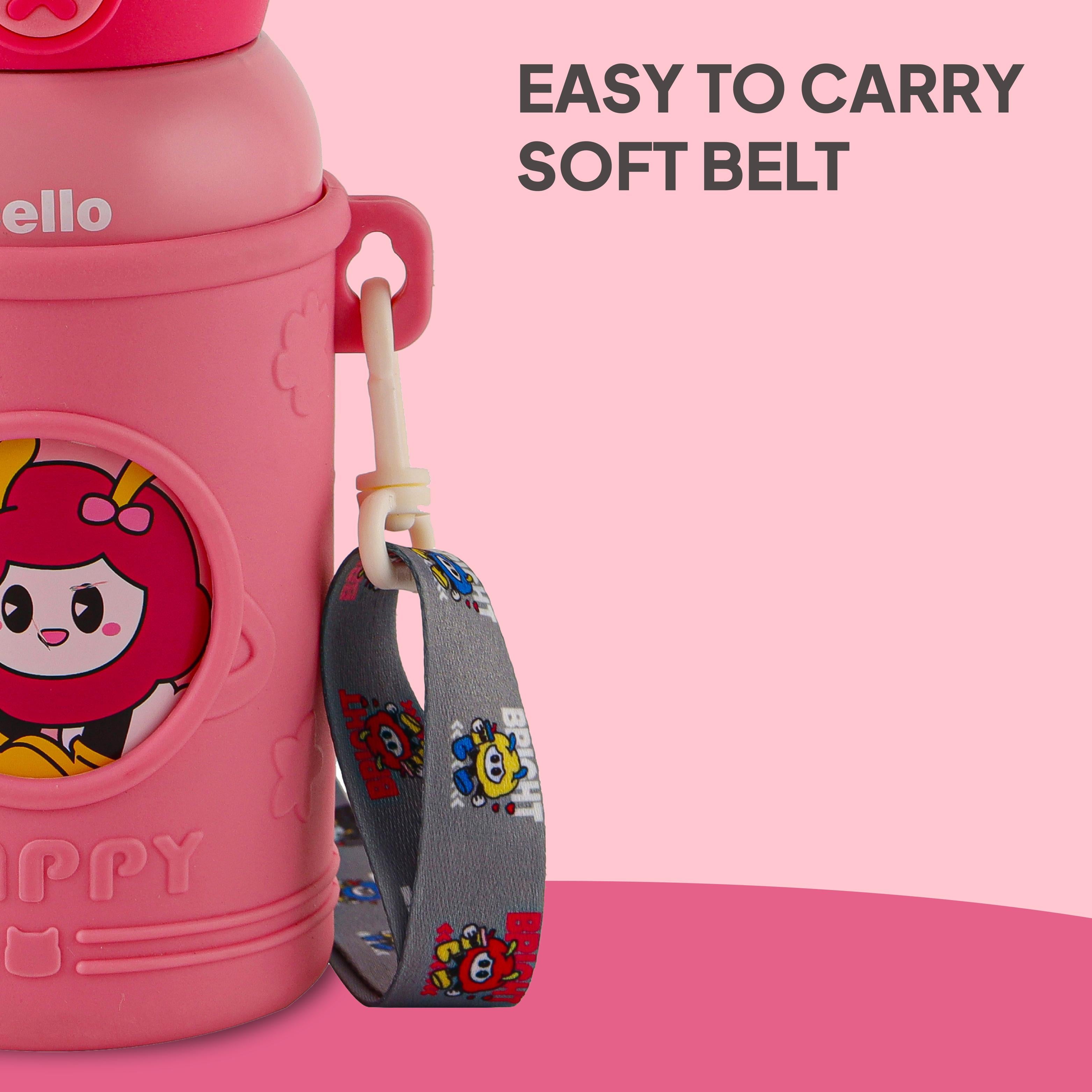 Duo Panda 500 Kids Flask, 526 ml Flamingo Pink