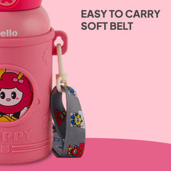 Duo Panda 500 Kids Flask, 526 ml Flamingo Pink