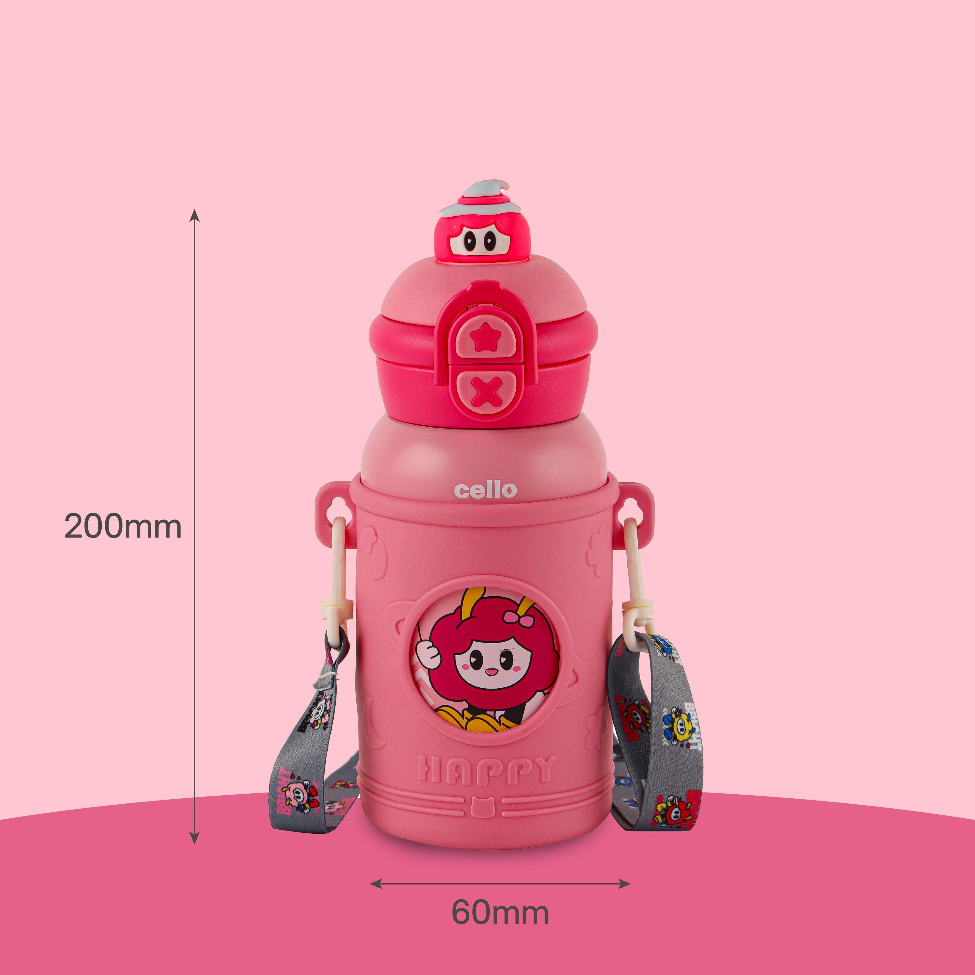 Duo Panda 500 Kids Flask, 526 ml Flamingo Pink