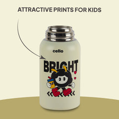 Duo Panda 500 Kids Flask, 526 ml Creamy White