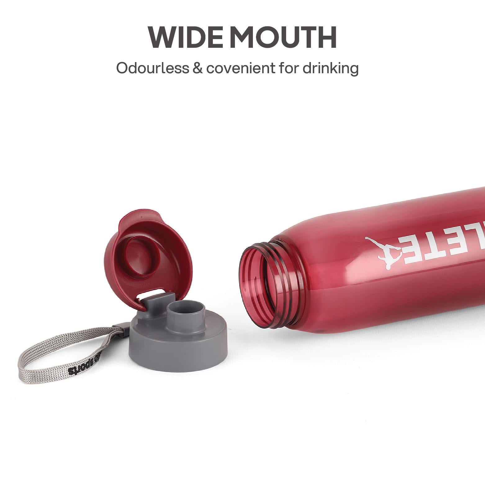 Athlete PET water Bottle 800ml, 4Pcs Set, Assorted Assorted / 800 ml