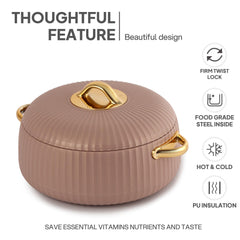 Aurum Insulated Casserole, 1500ml Beige / 1500ml