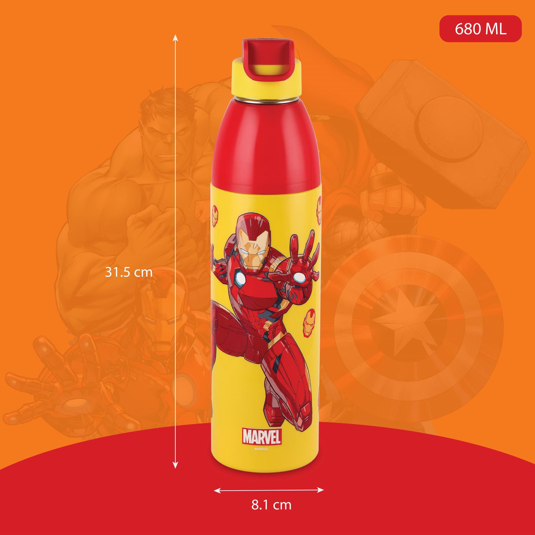 Uranus 3D Design Insulated Kids Water Bottle, 680ml Iron Man
