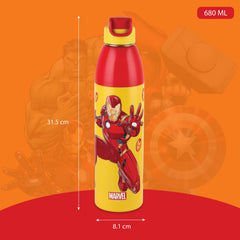 Uranus 3D Design Insulated Kids Water Bottle, 680ml Iron Man