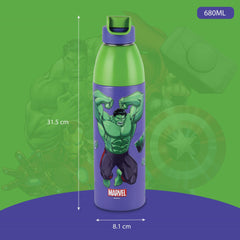 Uranus 3D Design Insulated Kids Water Bottle, 680ml Hulk Smash