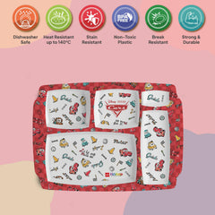 Pentameal Kids Plate, 1 Piece Pixar Cars