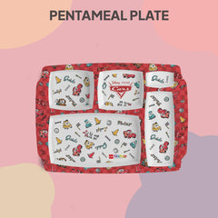 Pentameal Kids Plate, 1 Piece Pixar Cars