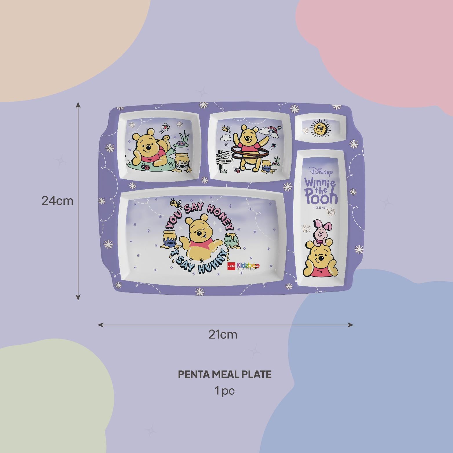 Pentameal Kids Plate, 1 Piece Winnie the Pooh