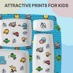 Pentameal Kids Plate, 1 Piece Super Heroes