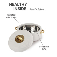 Jewel Insulated Casserole White / 1 pc