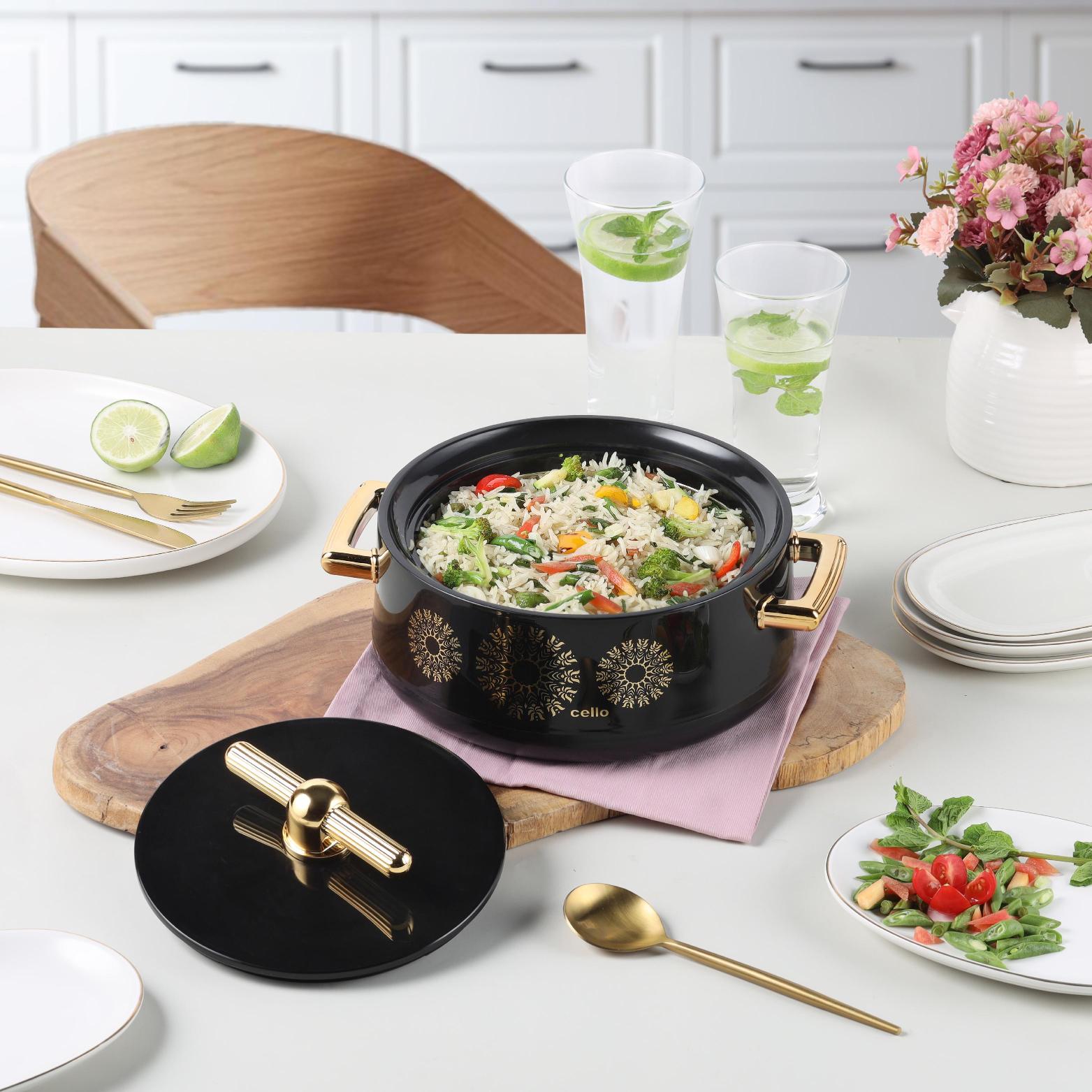 Jewel Insulated Casserole Black / 1 pc