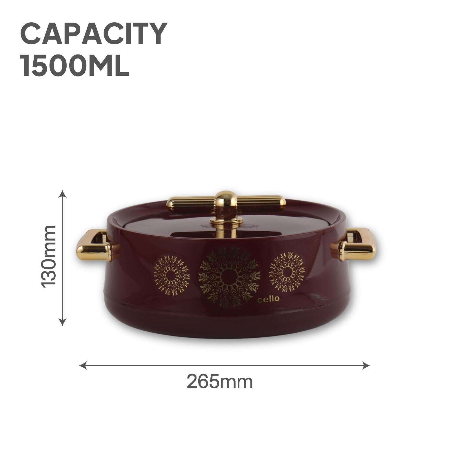 Jewel Insulated Casserole Burgandy / 1 pc