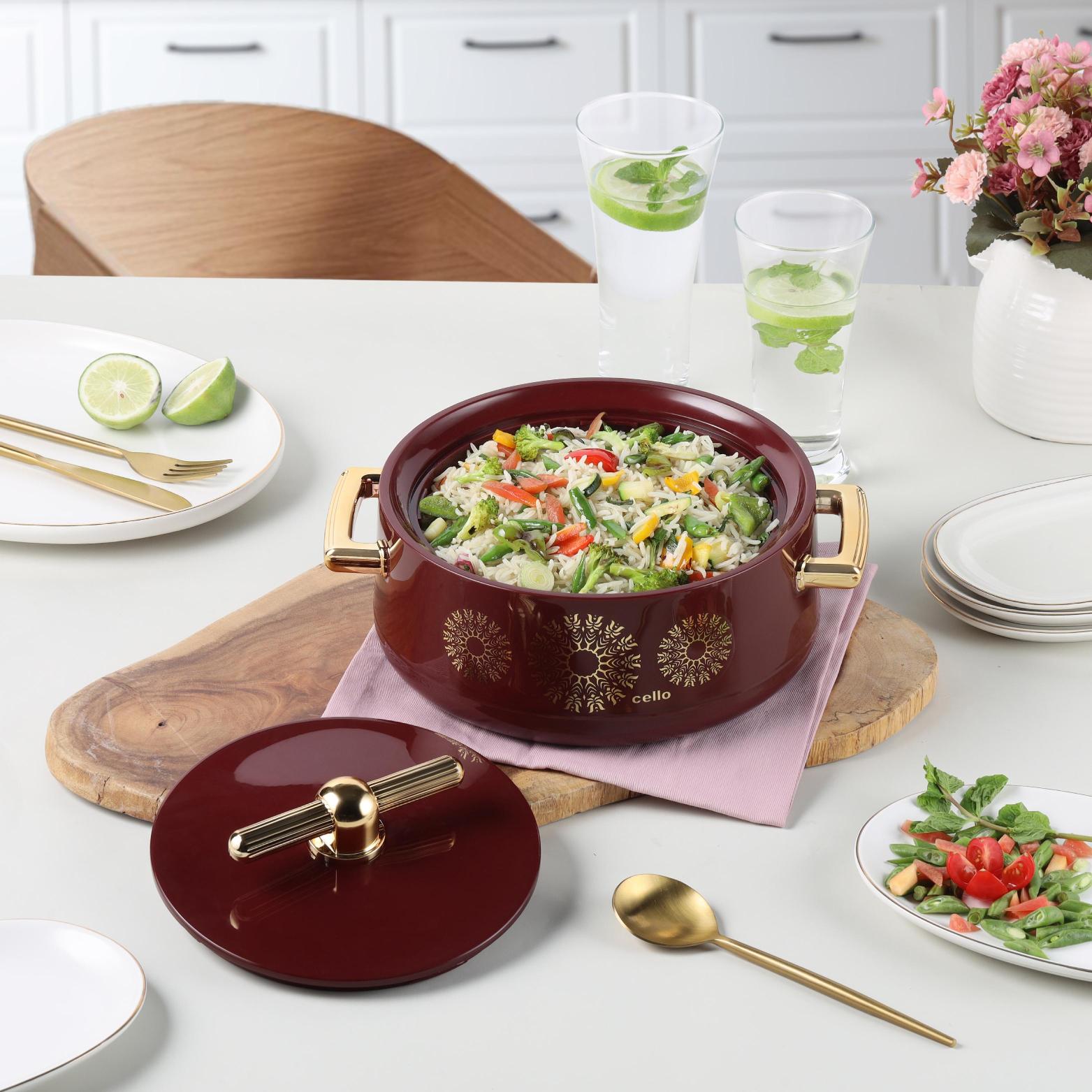 Jewel Insulated Casserole Burgandy / 1 pc