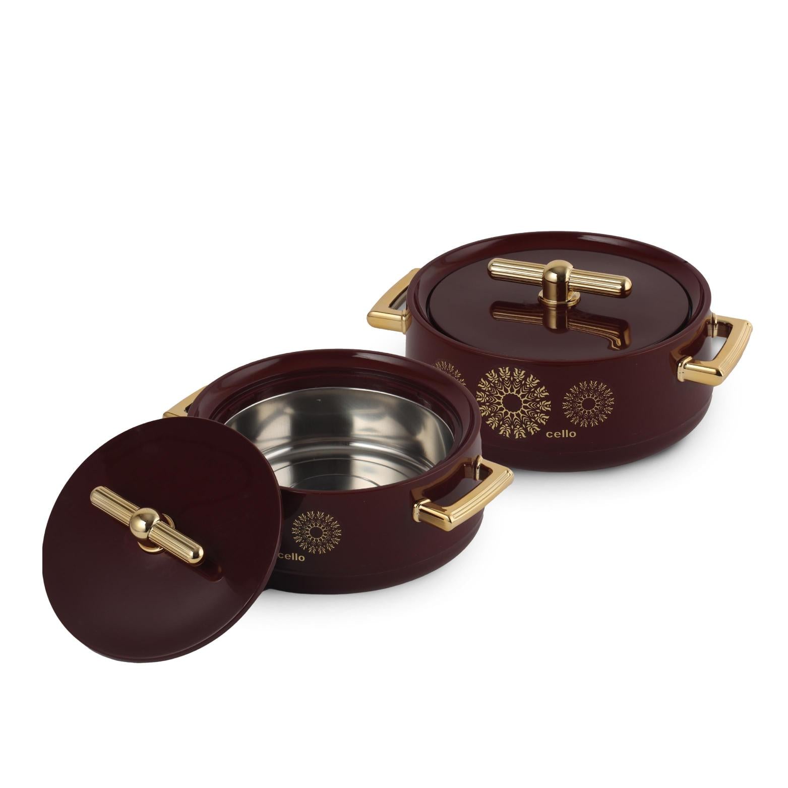 Jewel Insulated Casserole Burgandy / 2 Pc Set