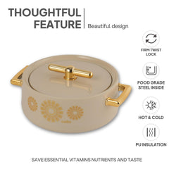 Jewel Insulated Casserole Beige / 2 Pc Set