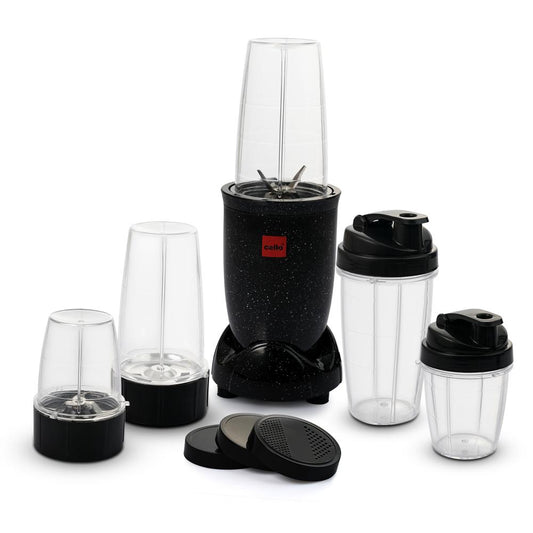 Frutomix Nutri Blend Pro, 500W Multi-Purpose Blender Black, Set of 6 500