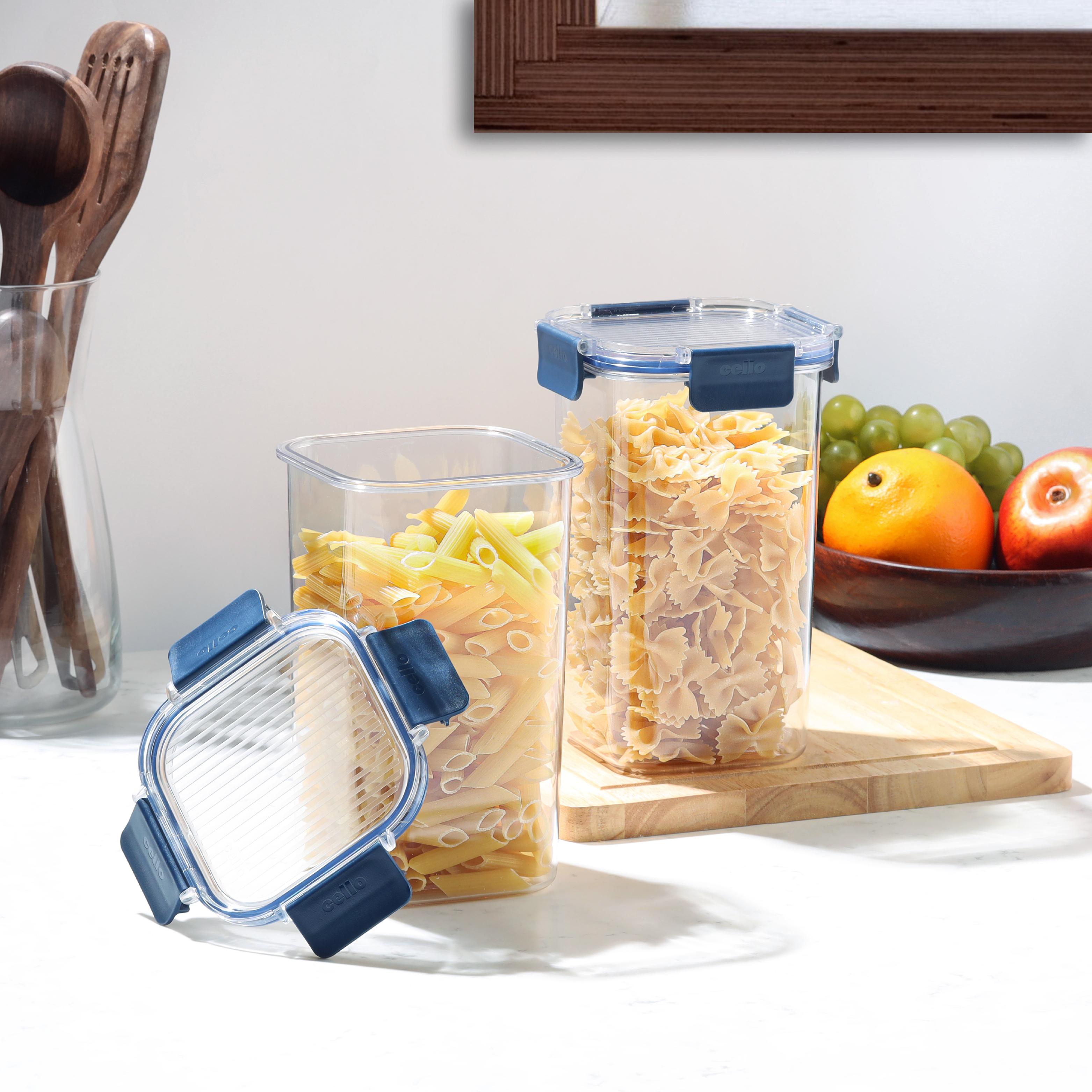 Stack Lock Canister, Set of 2 Blue / 1.3 L