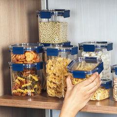 Stack Lock Canister, Set of 2 Blue / 1.3 L