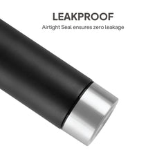 H2O Matt Stainless Steel Bottle, 1000ml Black / 1000 ml