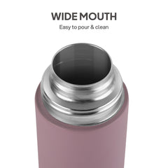 H2O Matt Stainless Steel Bottle, 1000ml Light Pink / 1000 ml