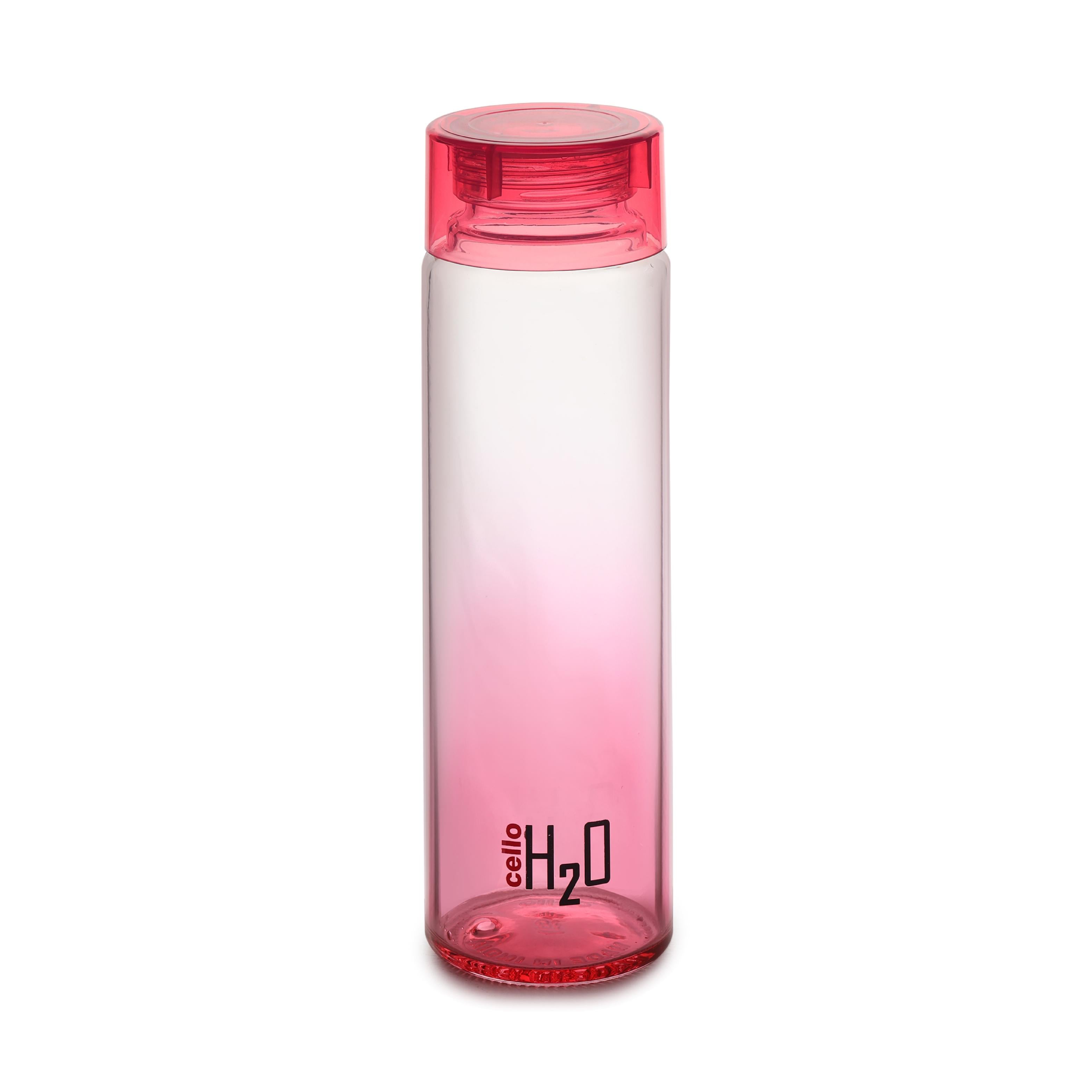 H2O Glass Colour Bottle, Set of 3, 930 mL Red / 3 Pieces