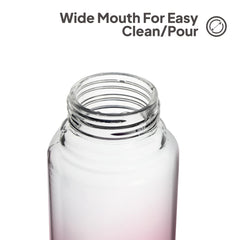 H2O Glass Colour Bottle, Set of 3, 930 mL Red / 3 Pieces