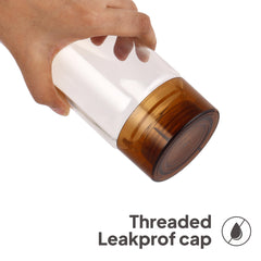 H2O Glass Colour Bottle, Set of 3, 930 mL Brown / 3 Pieces