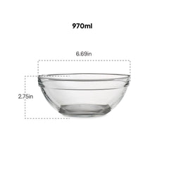 Zenith Glassware Bowls 500ml x 2