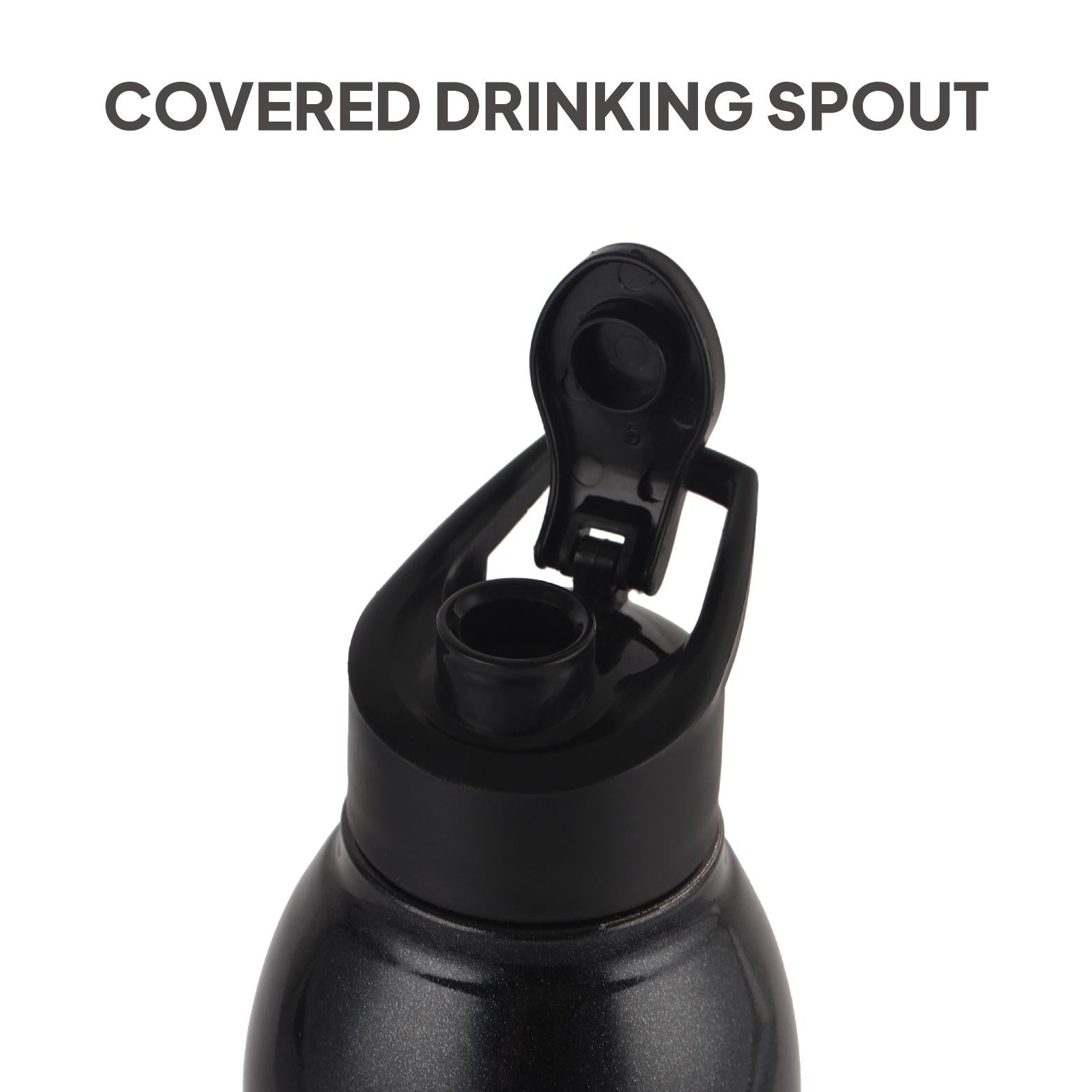 Zigma Exe Single Walled Stainless Steel Flask, 1000ml Black / 1000 ml