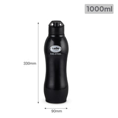 Zigma Exe Single Walled Stainless Steel Flask, 1000ml Black / 1000 ml