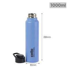 Solido Exe Single Walled Stainless Steel Bottle Blue / 1000 ml