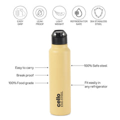 Solido Exe Single Walled Stainless Steel Bottle Yellow / 1000 ml