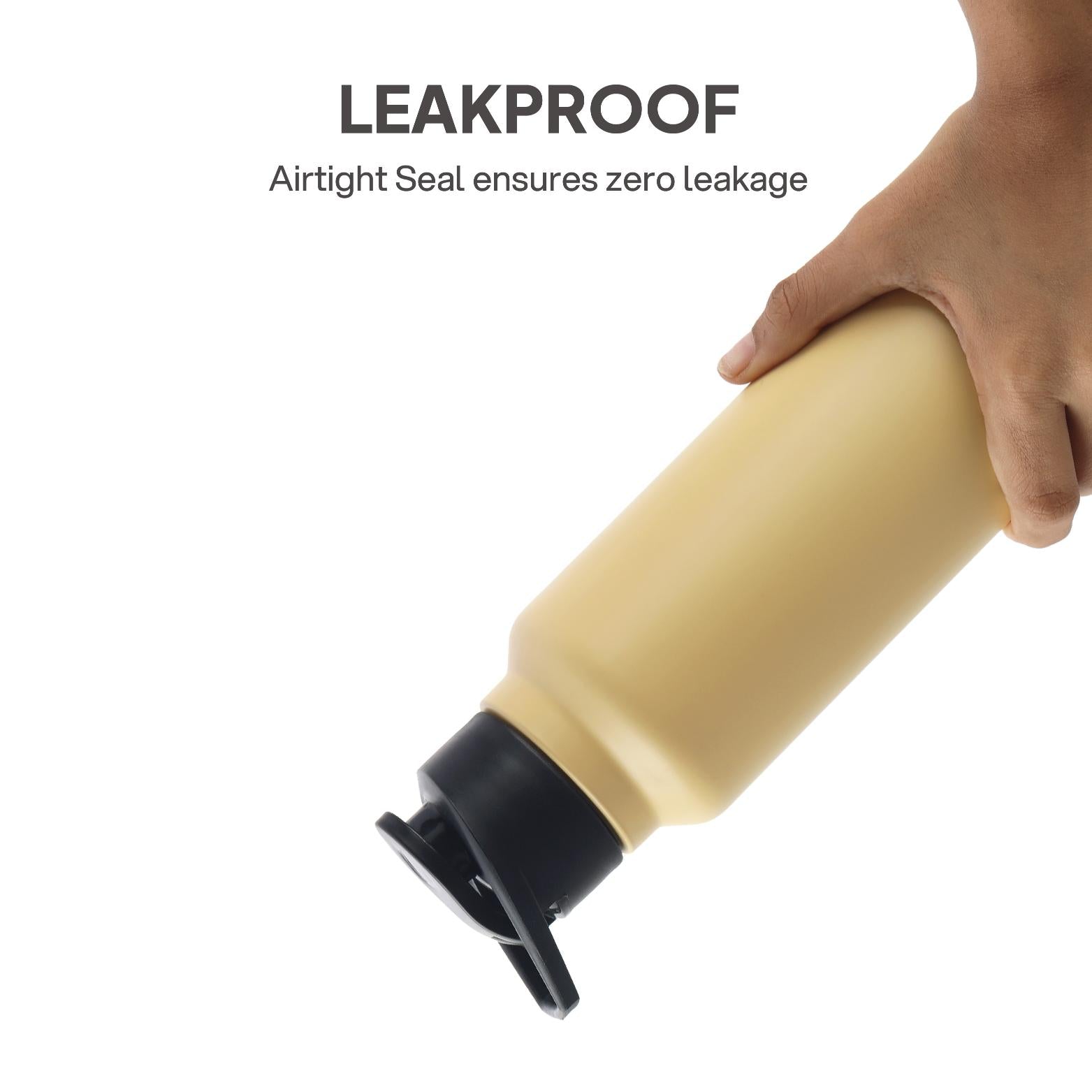 Solido Exe Single Walled Stainless Steel Bottle Yellow / 1000 ml