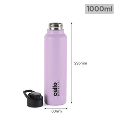 Solido Exe Single Walled Stainless Steel Bottle Purple / 1000 ml