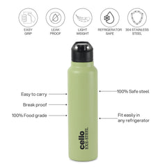 Solido Exe Single Walled Stainless Steel Bottle Green / 1000 ml