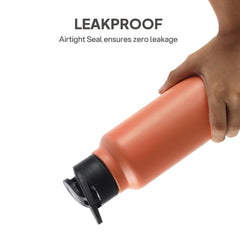 Solido Exe Single Walled Stainless Steel Bottle Orange / 1000 ml