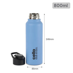 Solido Exe Single Walled Stainless Steel Bottle Blue / 800 ml