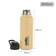 Solido Exe Single Walled Stainless Steel Bottle Yellow / 800 ml